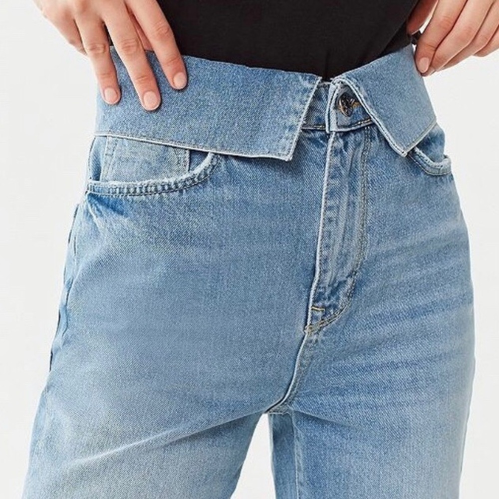 BDG Zayley Fold-Over Straight-Leg Jean